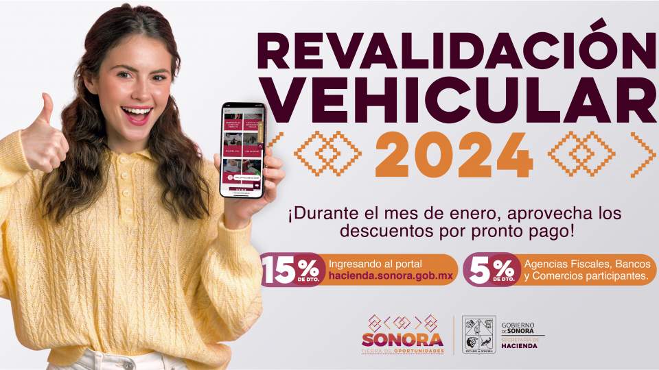 Inicia revalidación vehicular 2024 con descuentos por pronto pago